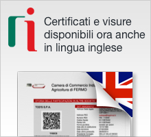 Certificati e visure in lingua inglese