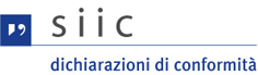 Logo SIIC - Dichiarazioni di conformità