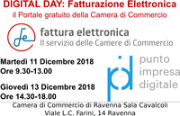 DIGITAL DAY Fatturazione Elettronica "il Portale gratuito della Camera di Commercio" 11 e 13 Dicembre 2018 - PID