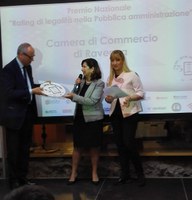 Il primo "Premio Rating di Legalità delle Pubbliche Amministrazioni" alla Camera di commercio di Ravenna